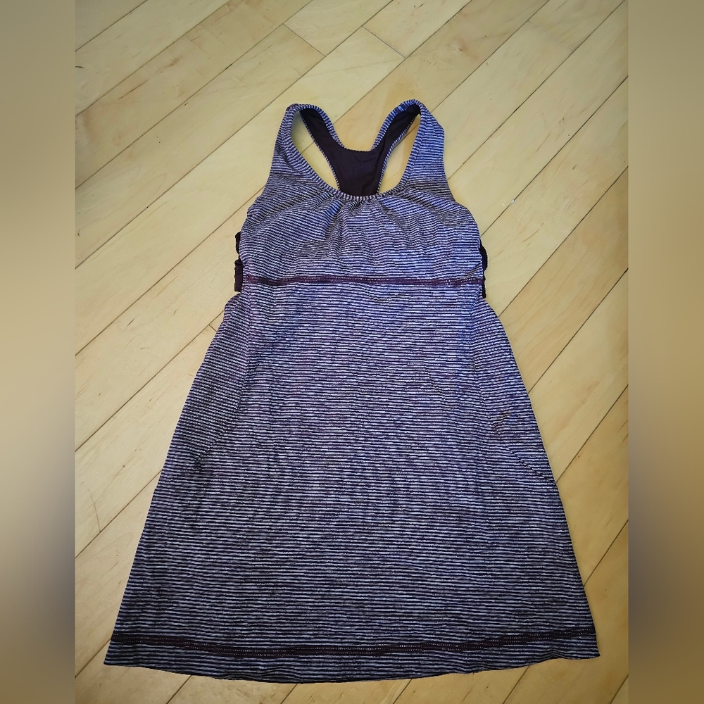 Lululemon purple stripe tank top